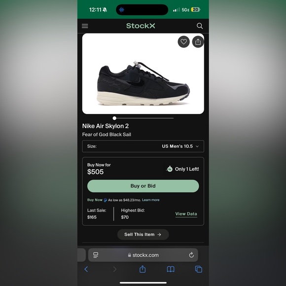 Fear of God Nike Air Skylon 2 - Picture 6 of 6